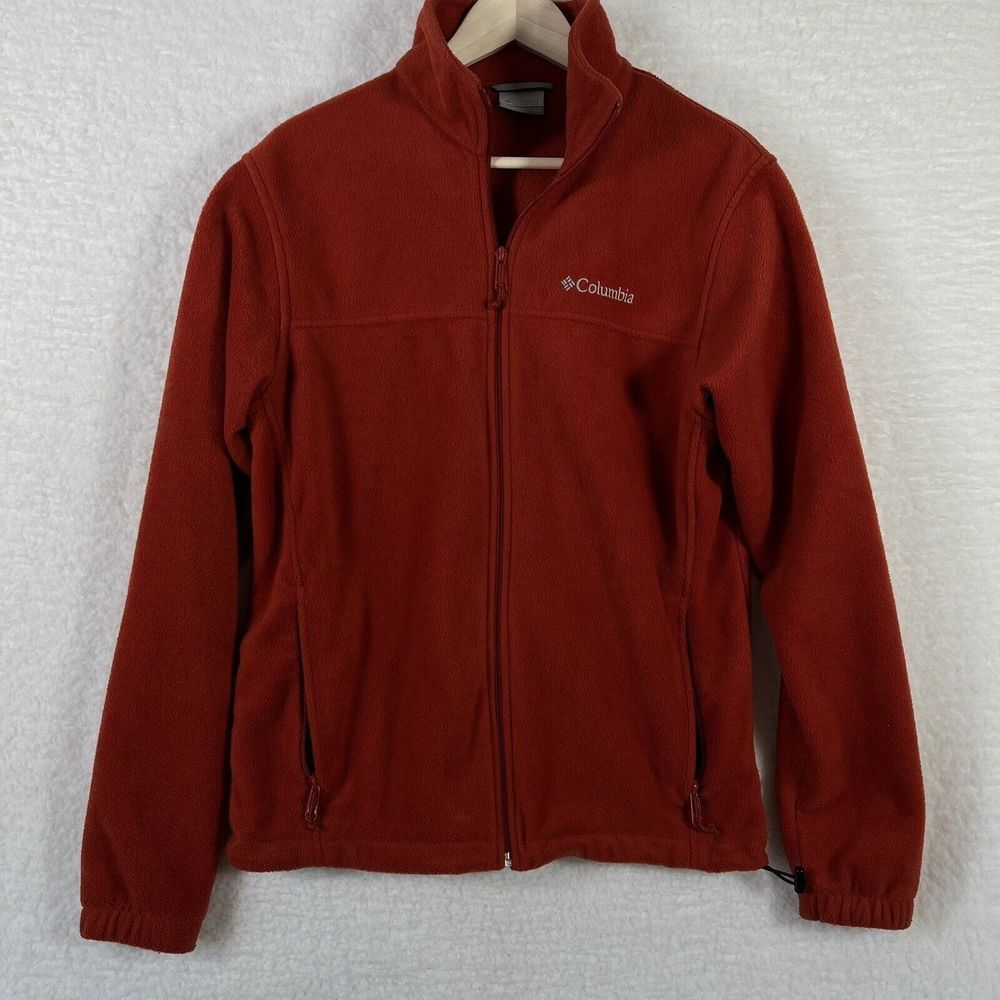Columbia Women's Rust Red Full-Zip Fleece Jacket